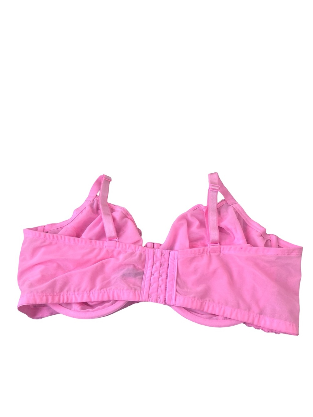 Torrid 48DDD Bright Pink Full Coverage Unlined Lace Underwire Bra - Picture 3 of 10